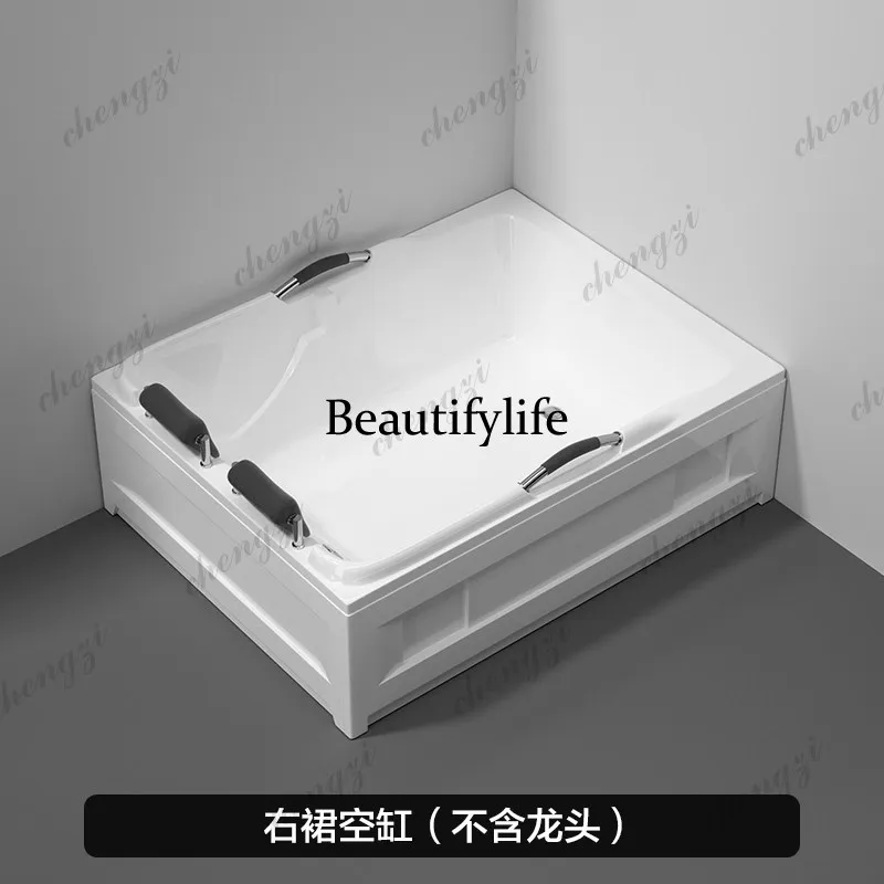 Acrylic Home Double Bed and Breakfast Hotel Surfing Intelligent Constant Temperature Heating Massage Large Bathtub