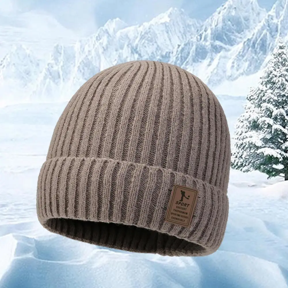 Winter Warm Hat Soft Warm Winter Hat Cozy Fleece Lined Beanie Hat for Winter Soft Elastic Skin-friendly Headgear for Weather