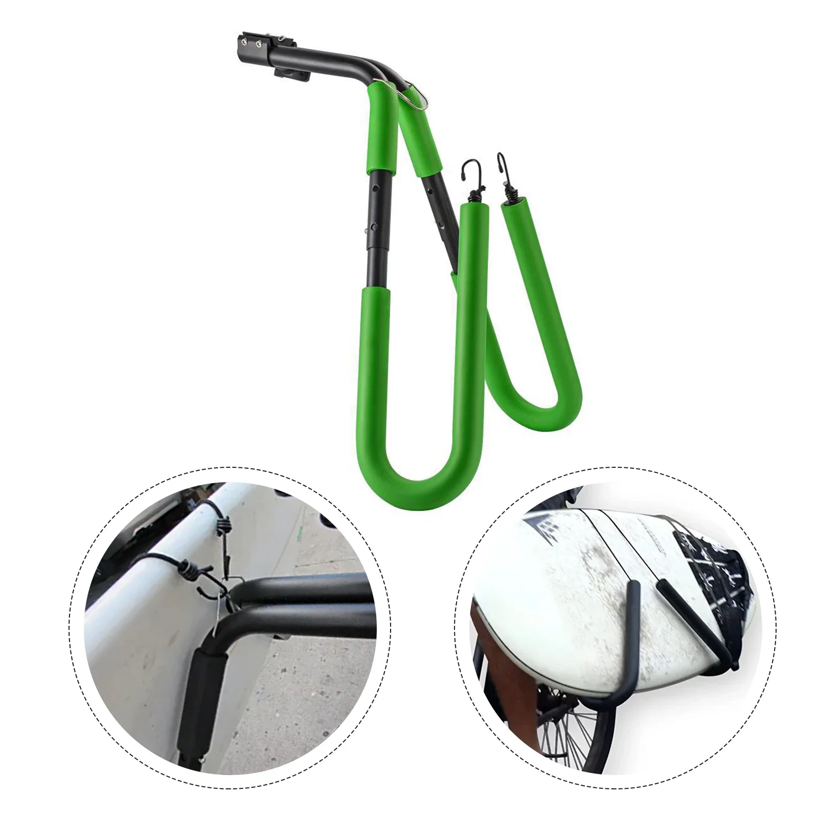 

Велосипедное крепление для досок для серфинга, предназначенное для коротких досок и сноубордов. Экологичное решение для любителей серфинга.