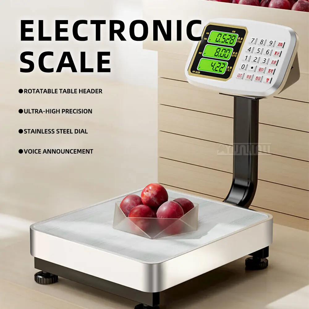 60kg Counter Scale, Electronic Scale, Commercial Counter Scale, Pricing Scale, Kilogram Scale, Waterproof