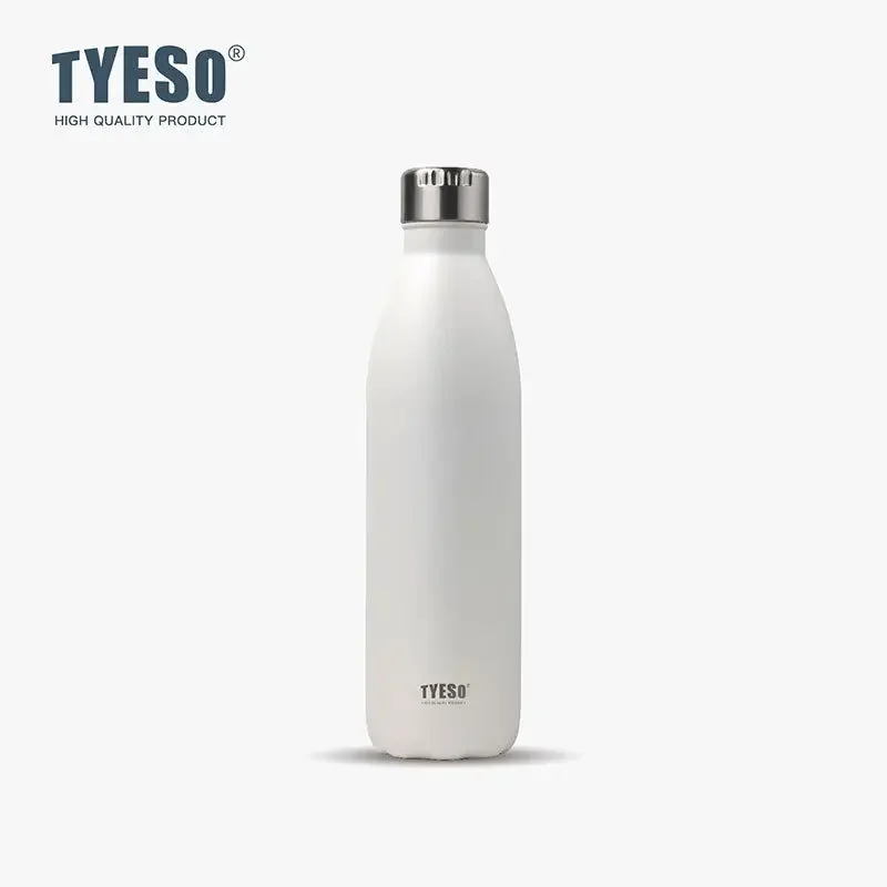 Botella de Agua Deportiva Tyeso de 750 ml con Forma de Lata de Cola, Aislada al Vacío, de Acero Inoxidable, Termo Portátil para Bicicleta, Botella de Viaje