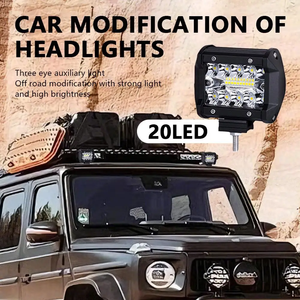

10-48V 60W LED Bar Offroad Spot Flood Combo LED Light Bar Work Light For Truck Car SUV ATV UTV 4WD LED Headlights W2X7