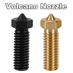 2pcs Volcano Nozzle 3D Printer Part High Speed Brass Hardened Steel Nozzles For Sidewinder X1 X2 Genius Pro Vyper Kobra Max Plus