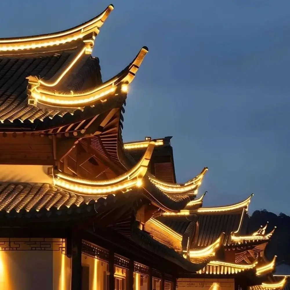 ضوء مموج LED مقاوم للماء، بناء قديم، بلاط عالي السطوع، سقف جناح خفيف متين #3