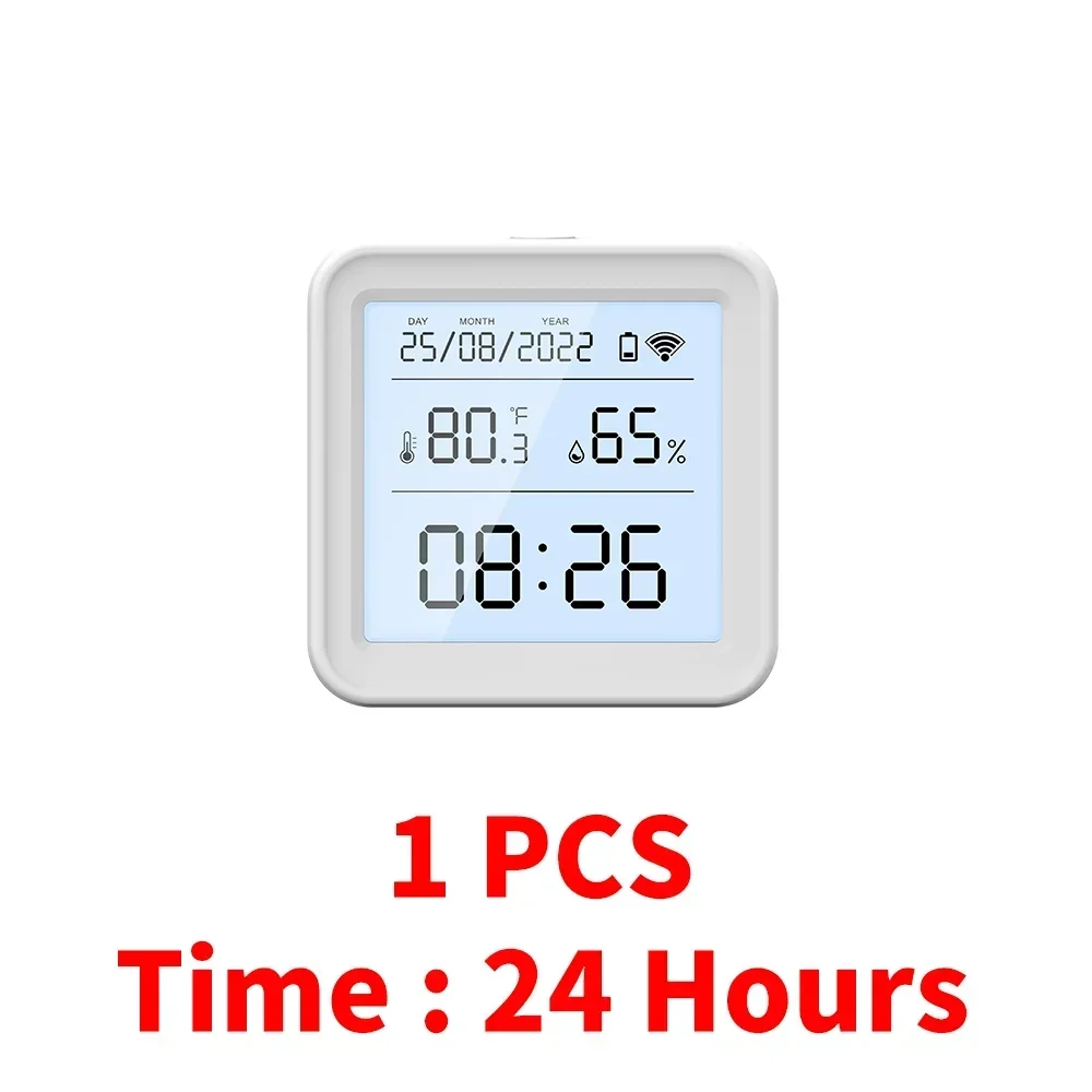 

Tuya Wi-Fi датчик температуры и влажности гигрометр термометр умный дом подсветка умная поддержка жизни Alexa Google Assistant