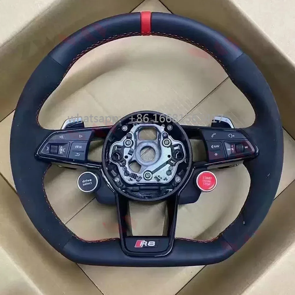 

Applicable To Audi R8 A4567/S345/RS3456 LED Carbon Fiber Steering Wheel Assembly Old and New