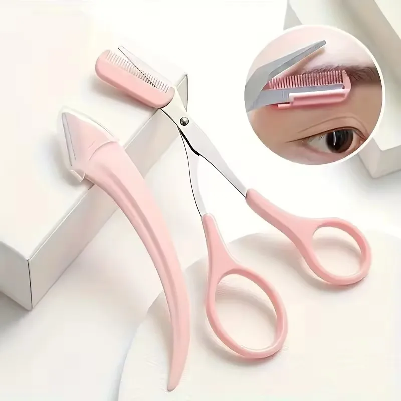 Facas aparadoras de sobrancelha portátil, navalha facial, removedor de pelos, depilação de sobrancelha, lâminas de barbear, ferramentas de maquiagem