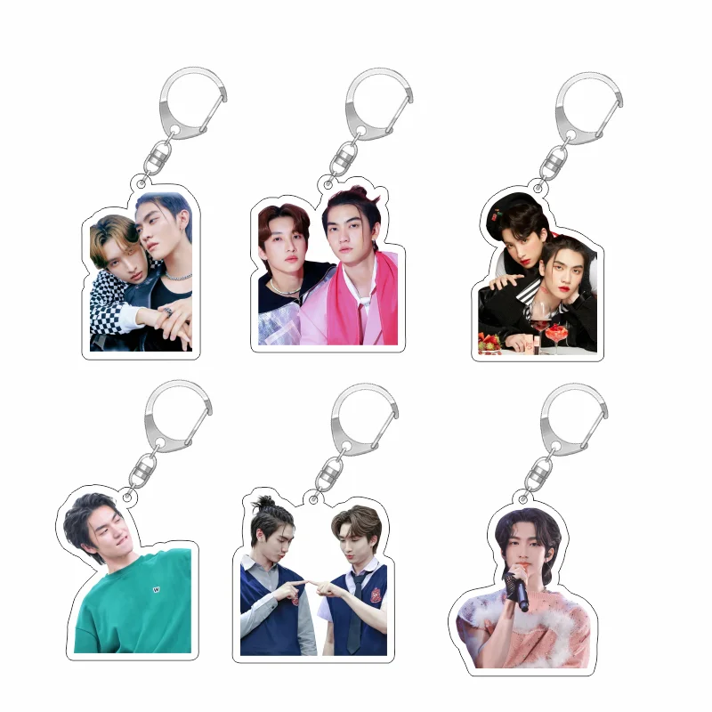 New Thai drama Love In The Air Fort Peat Boss noeul Keychain Cute Acrylic Pendant Key Holder Bags Bossnoeul FortPeat keychain