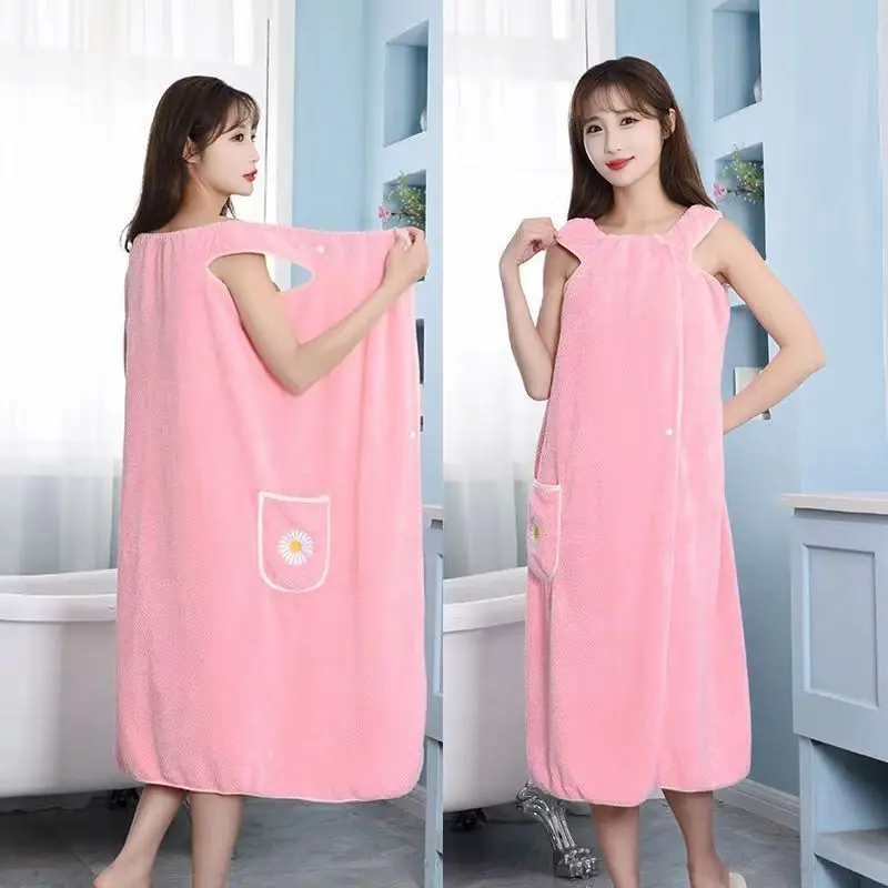

2025 New Large Bath towels For Body coral velvet Bath Towels Fashion Lady Wearable Fast Drying Beach Spa Bathrobes Bath Skirt
