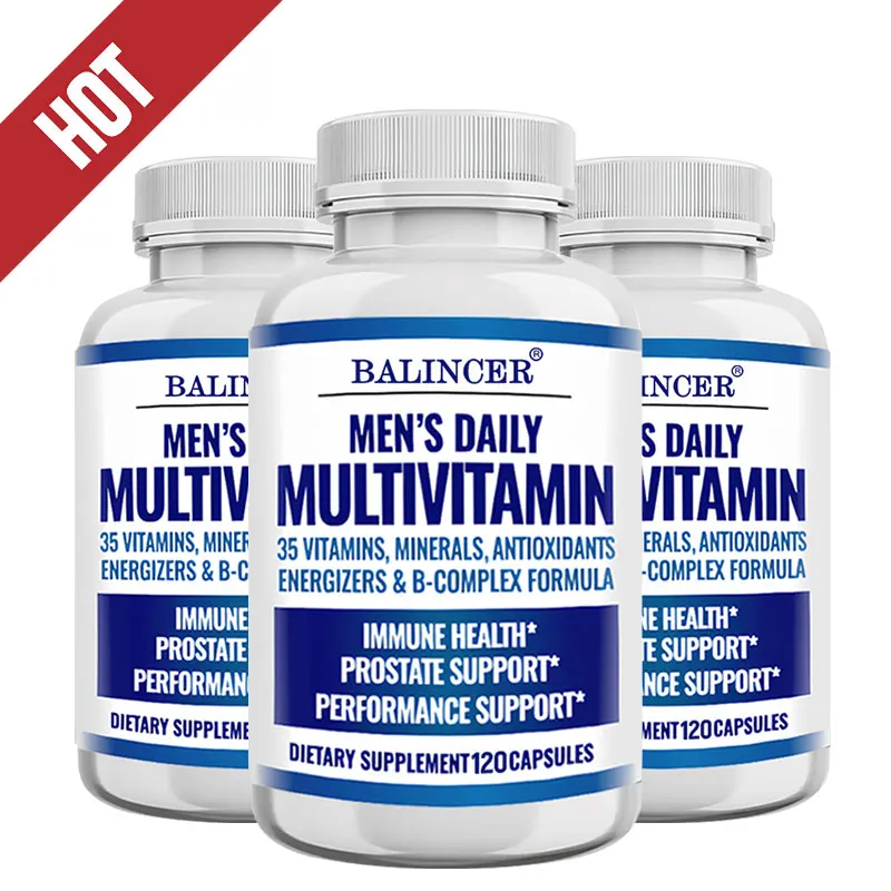 

Men's Multivitamin - Contains vitamins B12, B6, zinc and selenium to support coordination, heart, immunity and prostate health