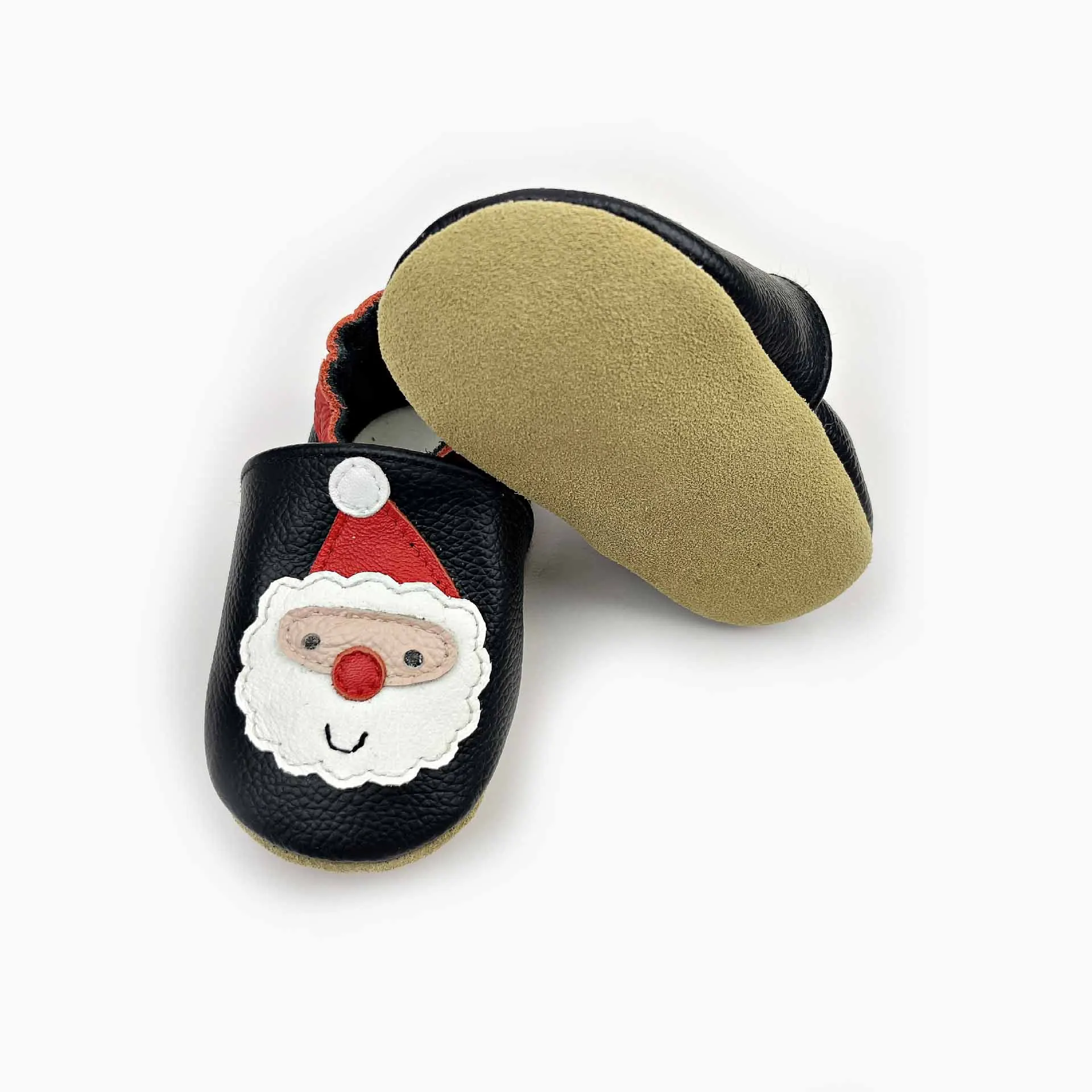 Baby Christmas Leather Shoes Toddler Boys Girls Casual Crib Shoes Newborn Infant Barefoot Shoes Sapato Loafers Kids Items stuff