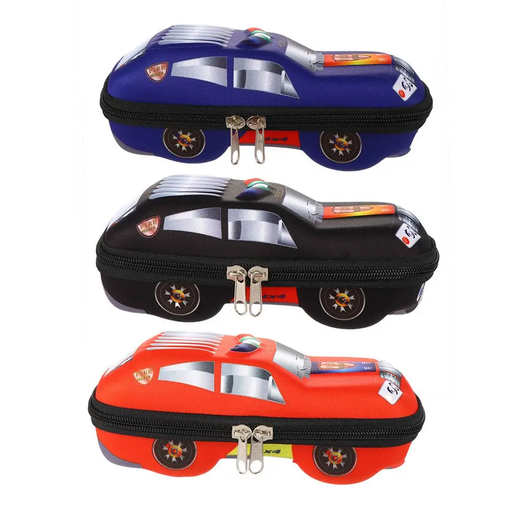 

Kids Gift Plastic Racing Car Cartoons Boy Storage Bags School Pencil Box Car Pencil Cases 3D Pencil Bag Stationery Pouch