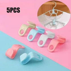 5pcs Clothes Hanger Connection Hook Home Clothes Hanger Link Buckle Thickened Plastic Stackable Clothes Hanger Link Hook