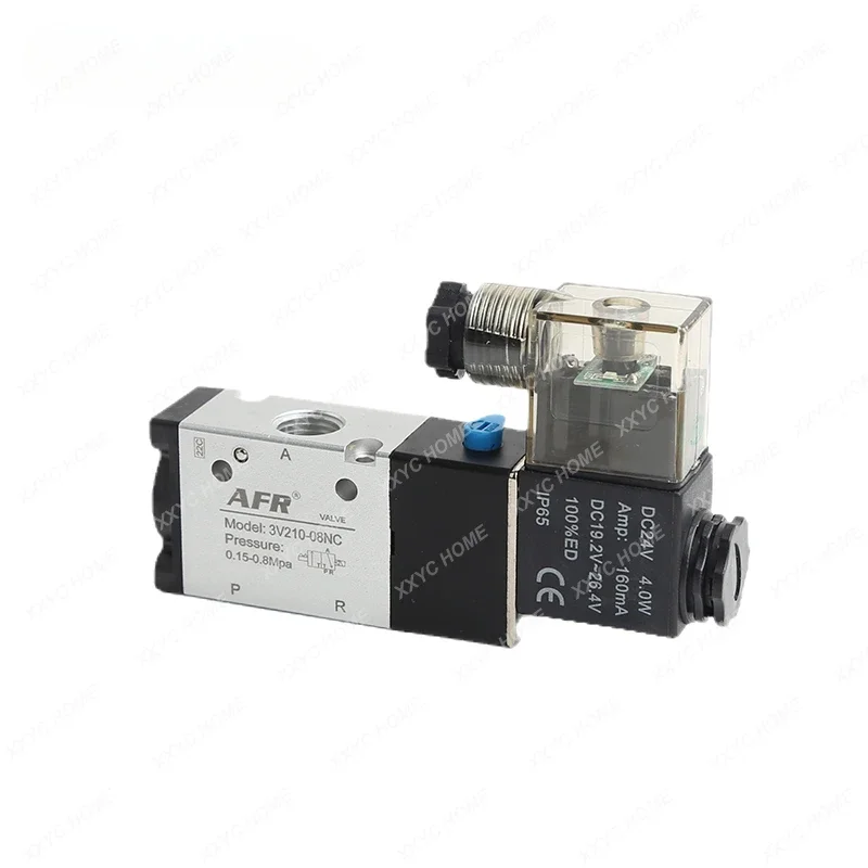 

1/4" BSP normally open closed pneumatic solenoid valve 3V210-08-NC 24V DC 12V 110V AC220V 3V110-06-NO 3V310-10 3V410-15