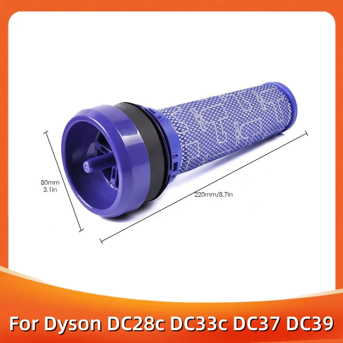 Washable Pre-Filter Air Filters For Dyson DC28c DC33c DC37 DC39c DC41c DC53 Vacuum Cleaner Spare Parts Accessories