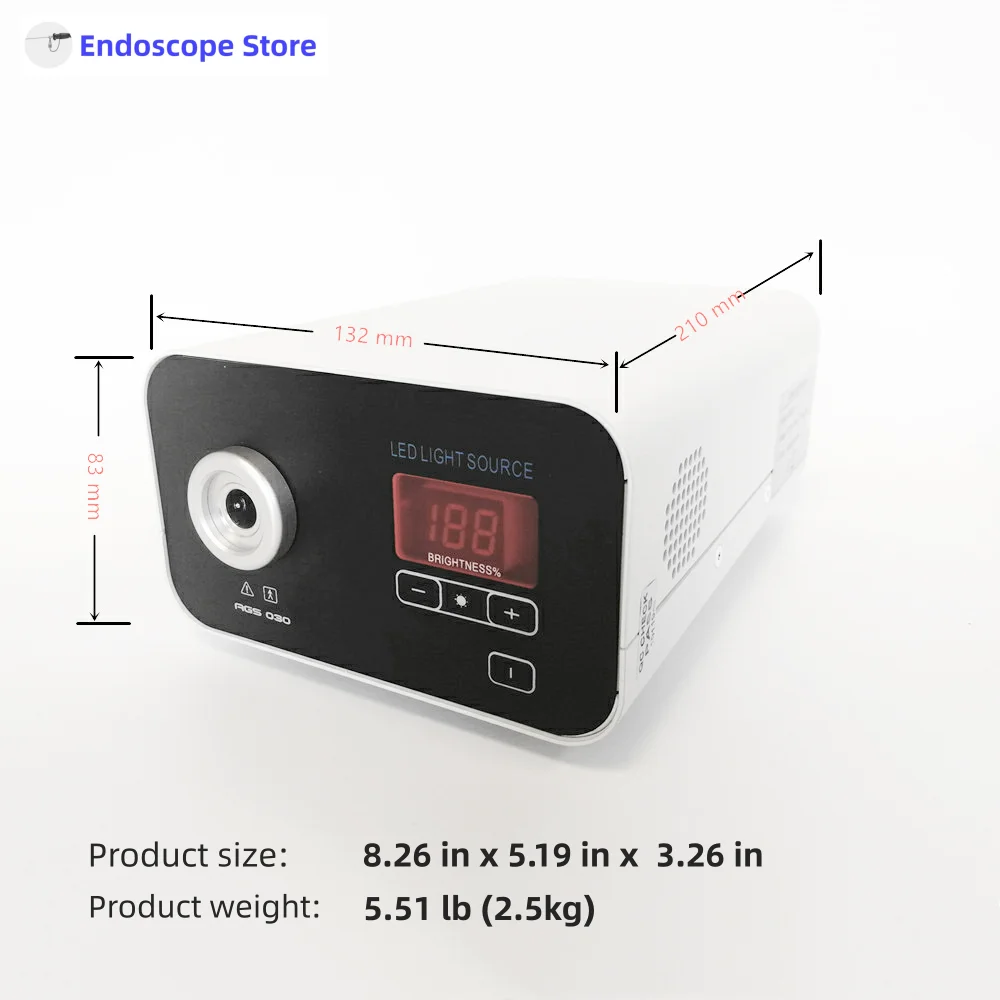 Medical Portable LED Endoscope Optics Microscope Light Source Fit Wolf Interface Customized Veterinary