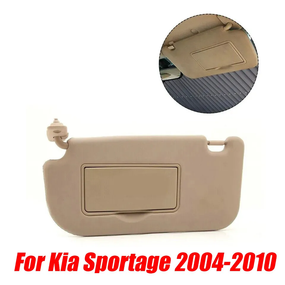 

For Kia Sportage 04-10 Auto Beige Front Left Driver Side Sun Visor Makeup Mirror