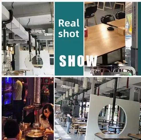 الكورية نمط شواء ماسورة العادم سماكة تمتد العلوي أنبوب الدخان الشواء متجر العادم هود الشواء مروحة مدخنة