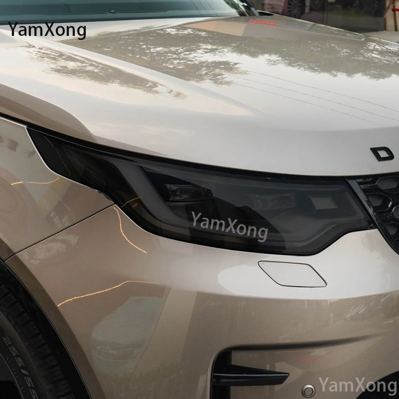 For Land Rover Discovery 5 LR5 2017-Present Car Headlight Protective Film Black Transparent Anti Scratch Auto Repair