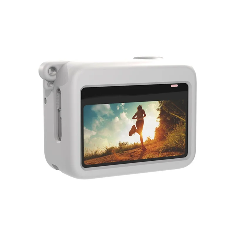 FULL-For Insta360 GO 3 親指カメラ充電ケース シリコン保護ケース 滑り止め 落下防止 多機能 レッド