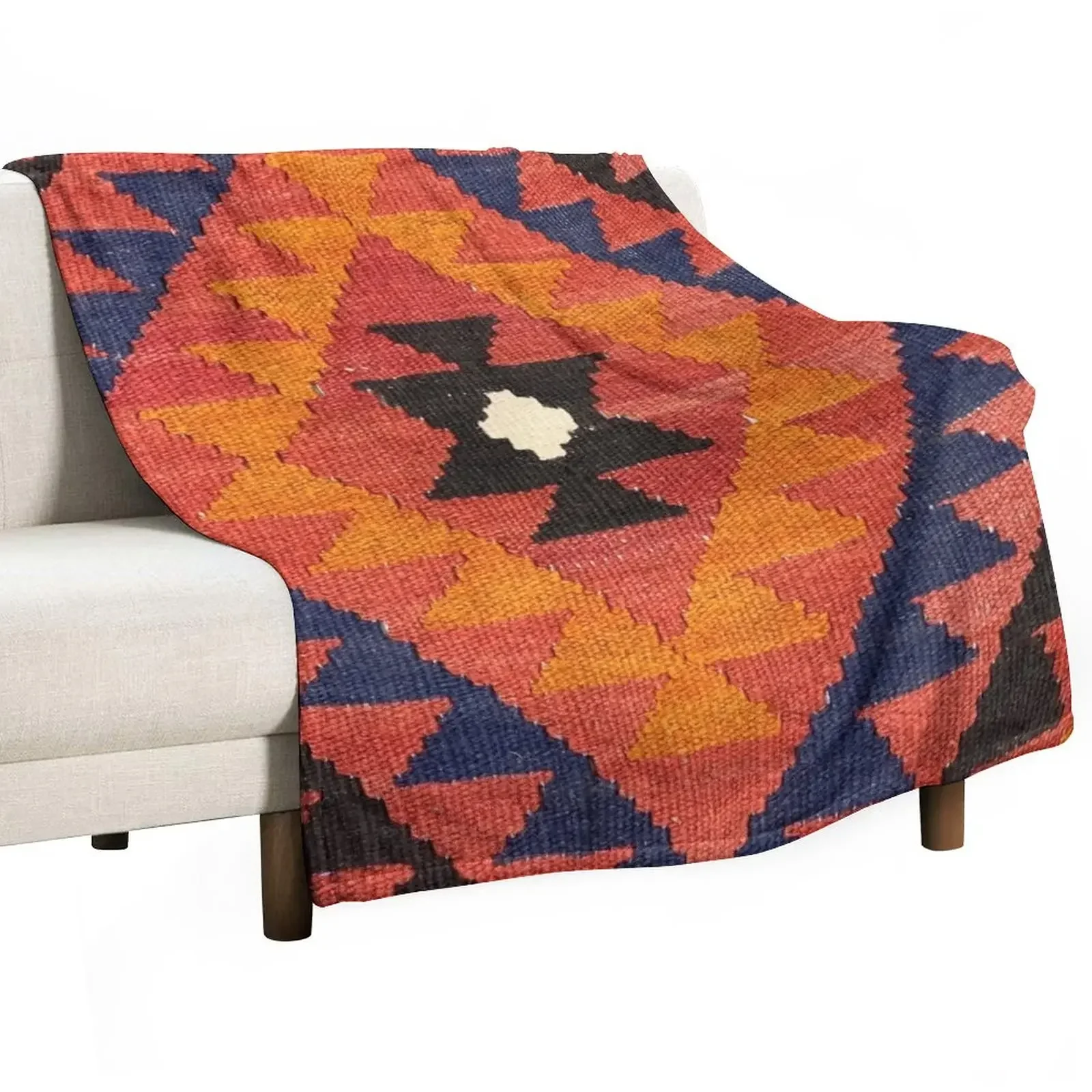 

Decorative Kilim, Navaho Weave, Woven Textile Throw Blanket Nap Cute Luxury Brand Blankets