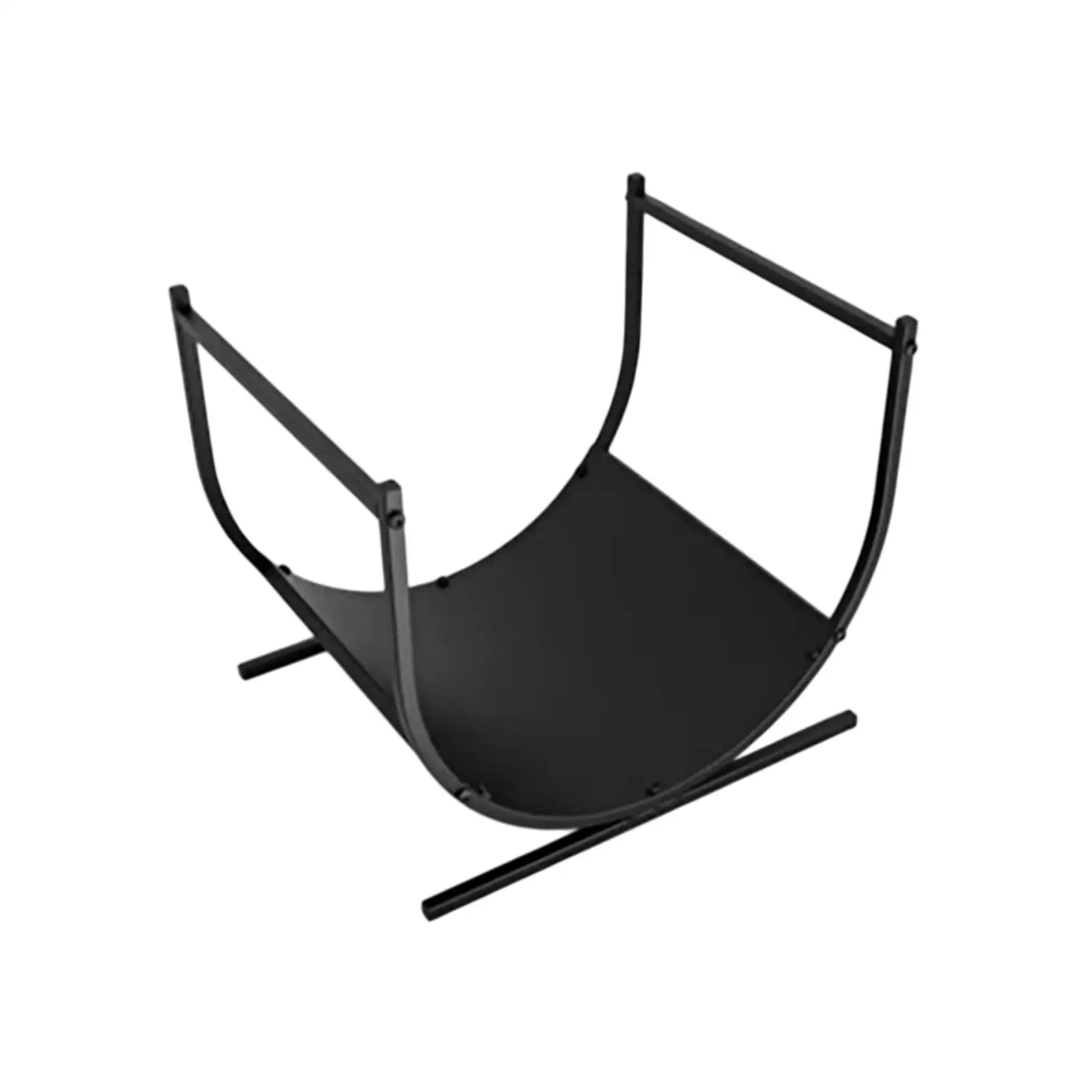 

Firewood Rack for Fireplace Storage Metal Heavy Duty Curved Wood Rack Indoor