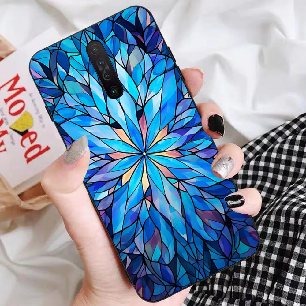 Stained Glass Texture Phone Case For Redmi 5 6 7 8 9 10 Plus Pro 6 7 8 9 A GO K20 K30 K40 Pro Plus F3 Fundas