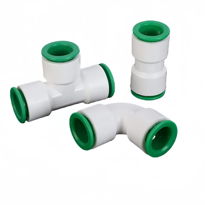 ملحقات الموصل القطر الداخلي 20/25/32 مللي متر PPR موصل سريع لا يتطلب البلاستيك الساخن تذوب المحملة الكوع موصل مباشر