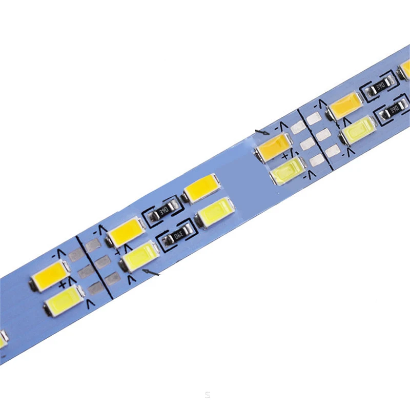 Sztywna listwa LED z możliwością przyciemniania dwurzędowa listwa LED z 144 diodami LED/M szafka z półkami gablota ct Strip 3000k 4000k 6000K