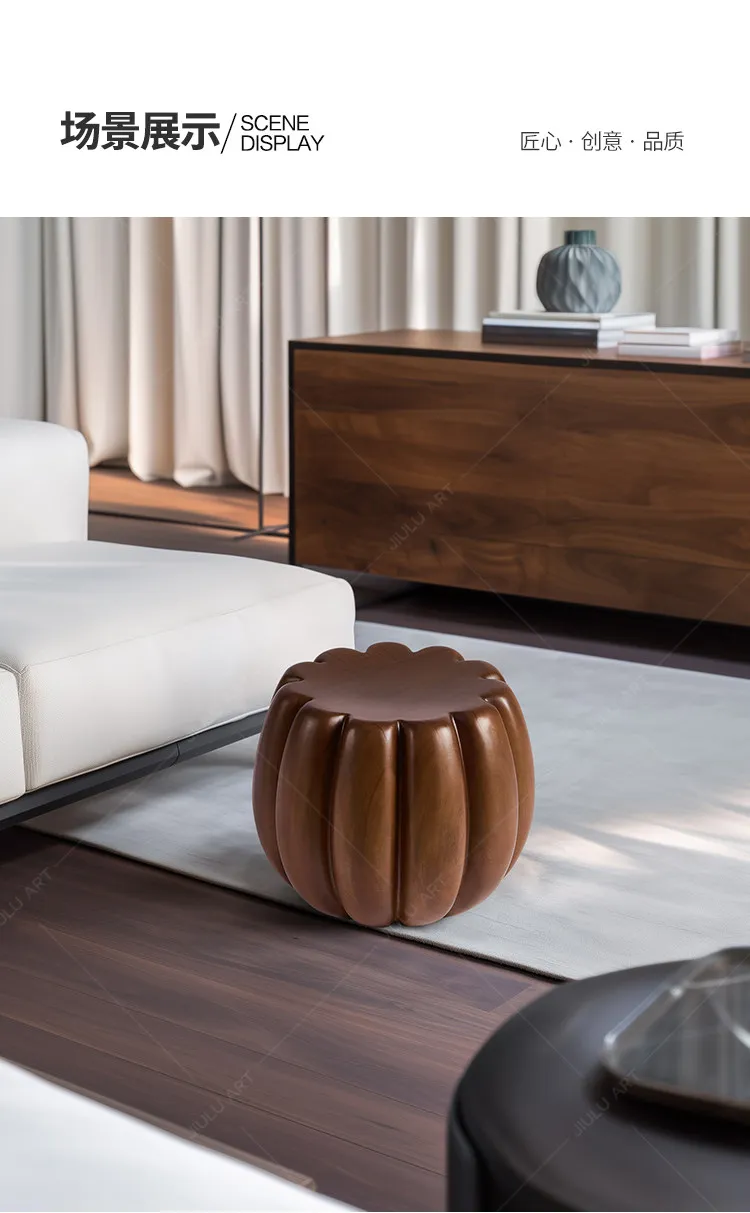 b11-Mobile Creative Stool Bedroom Modern Makeup Round Designer Wood Foot Stool Living Room Shoe Tabouret Lounge Suite Furniture