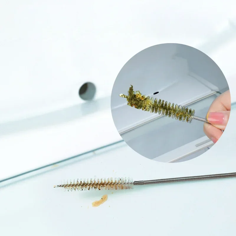 1 Pcs New 1.5M Fridge Drain Cleaner Set Drain Hole Dredging Stick Wash Brush Suction Syringe Hose Refrigerator Maintenance Tool