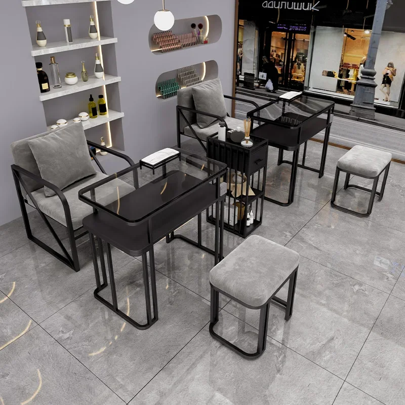 สติ๊กเกอร์ติดโต๊ะทำเล็บสไตล์ยุโรปสุดอินเทรนด์ โต๊ะทำเล็บสไตล์นอร์ดิก สำหรับช่างทำเล็บ โชว์ผลงาน โต๊ะทำเล็บ เฟอร์นิเจอร์ตกแต่งบ้าน