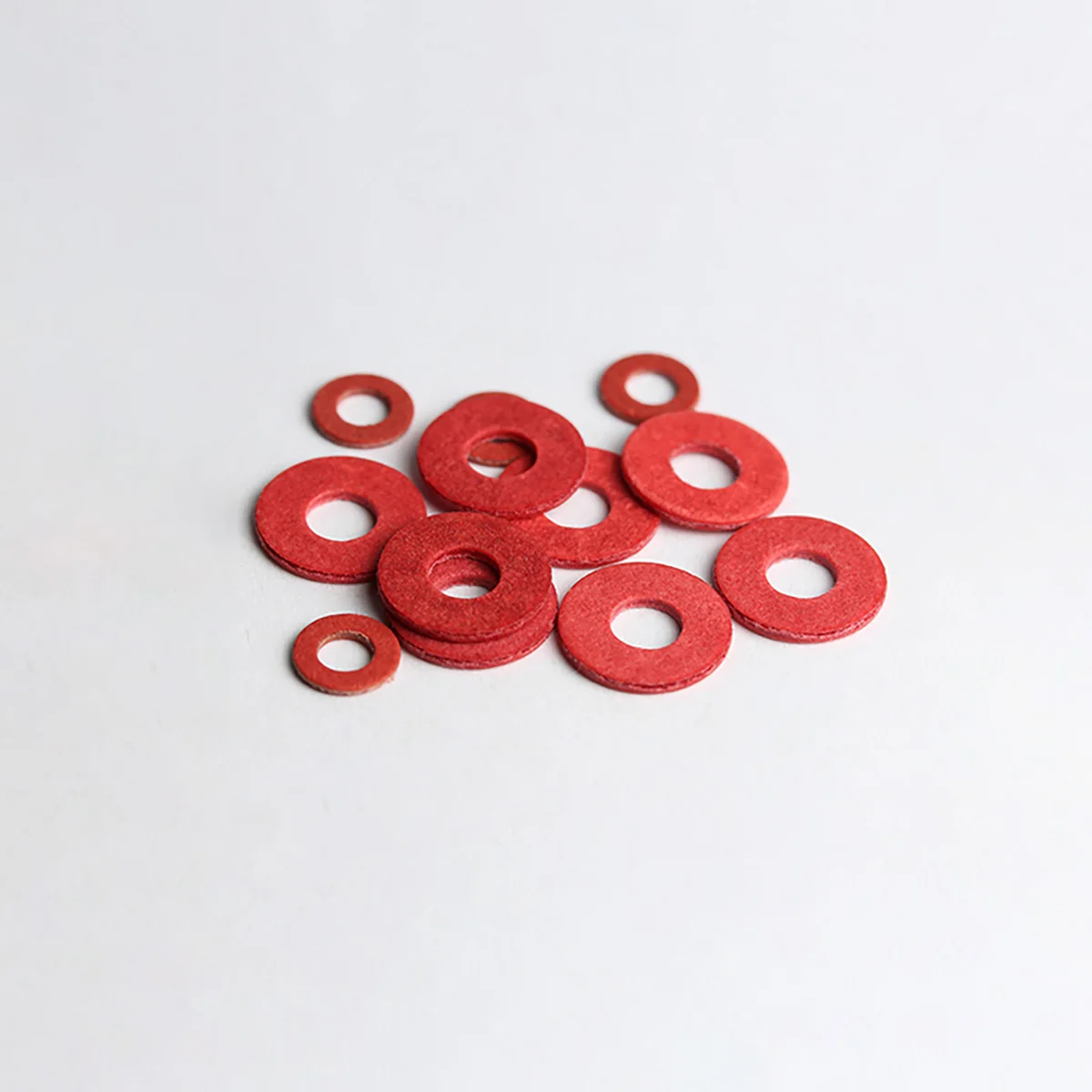 Red Steel Paper Insulation Flat Washer M2-M20
