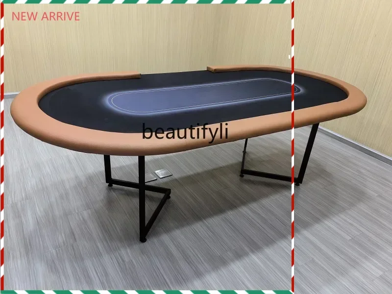 

ss newTexas Poker Poker Table Full Set of De Pu Chess Room Suit Poker Table with Cover