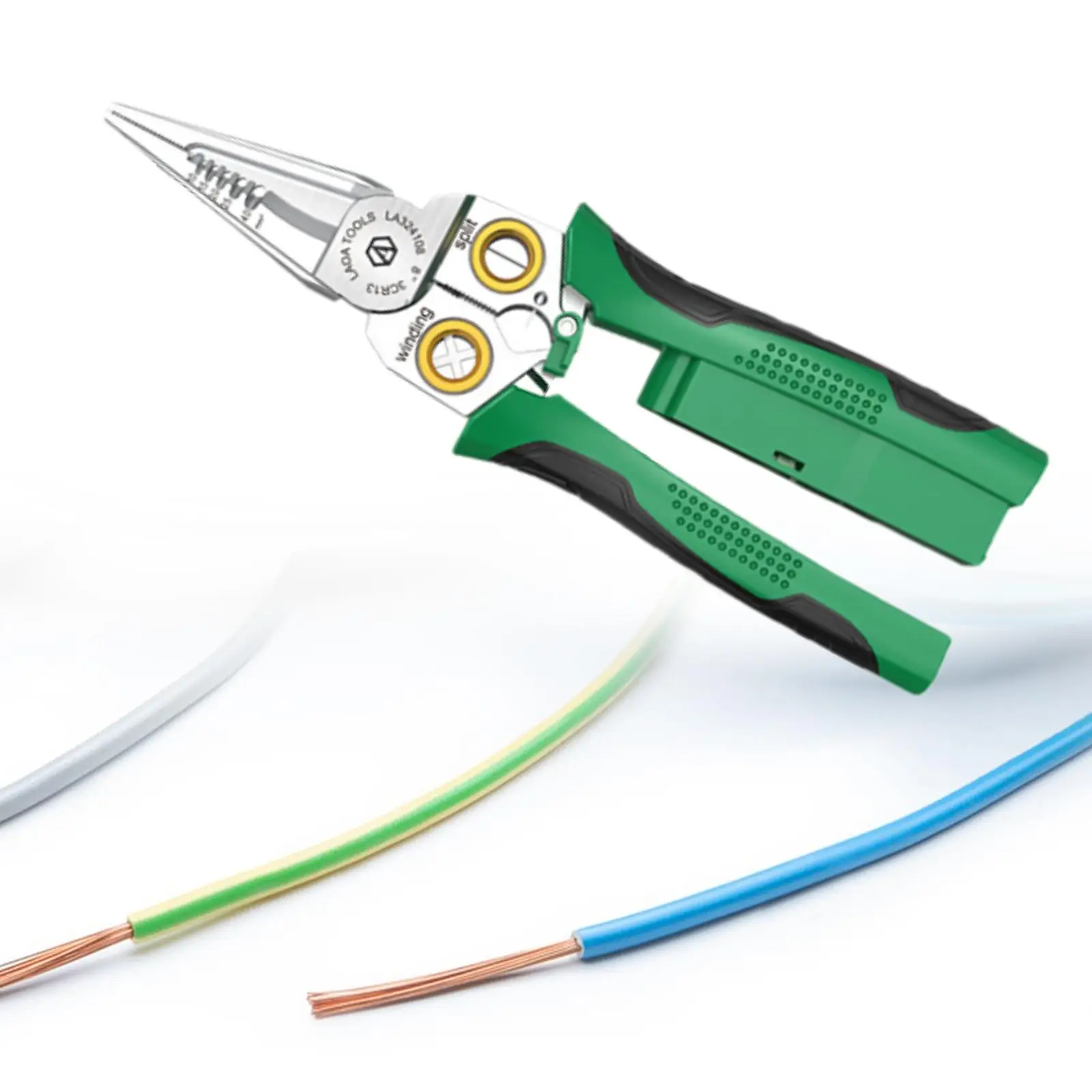 Multifunctional Wire Strippers Crimper Wire Pliers Wire Cutter Strippers Crimper for Wire Winding Clamping Wire Pulling