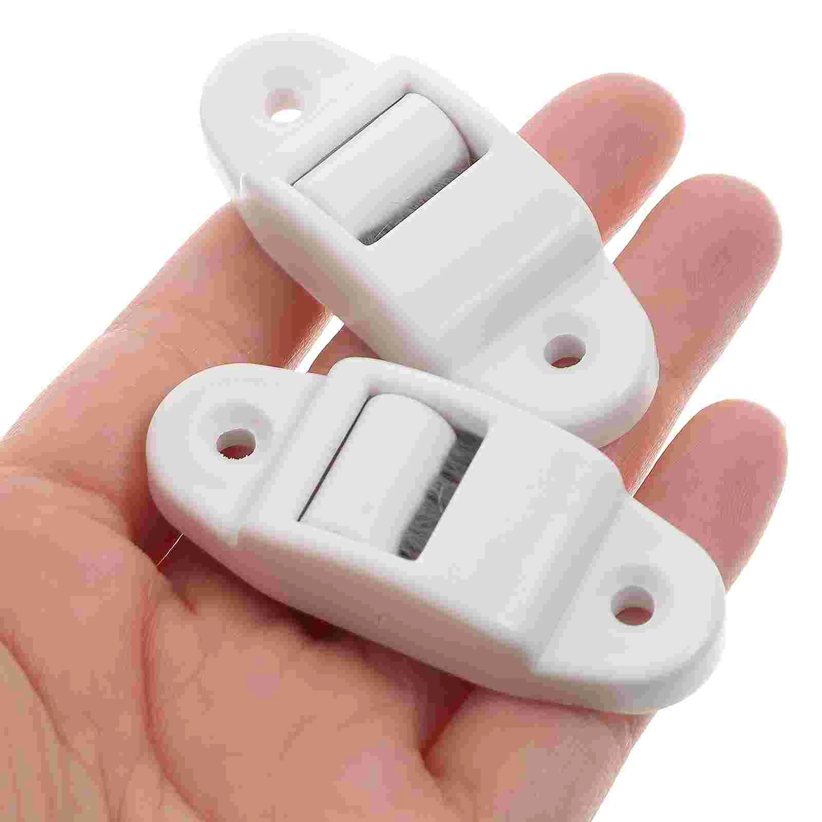 6 Pcs Belt Dust Collector Shutter Guide Replacement Roller Curtain Accessories for Mini Surface-Mounted