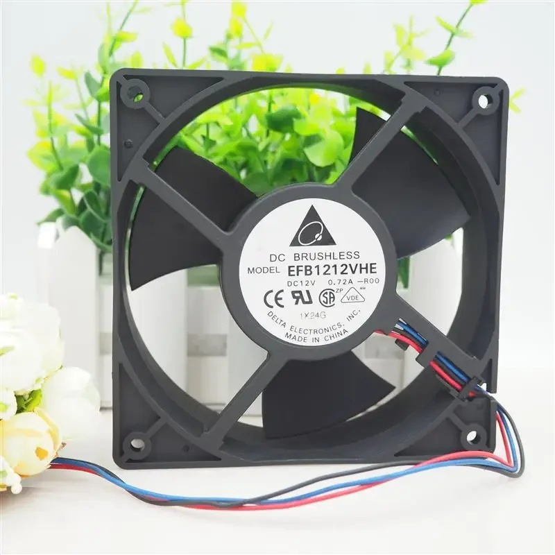 

Delta Electronics EFB1212VHE R00 F00 DC 12 В 0,72 А 120x120x38 мм 3-проводной серверный вентилятор-кулер