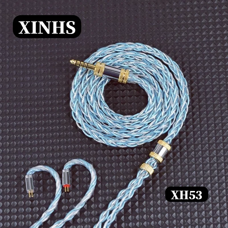 

XINHS XH53 8-core 7N monocrystalline copper + silver palladium HIFI headphone upgrade cable for all kinds of headphones