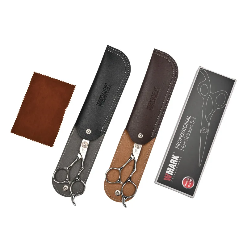 Wmark-Ensemble de ciseaux professionnels en acier inoxydable 9Cr18, pour salon de coiffure, coupe, haute qualité