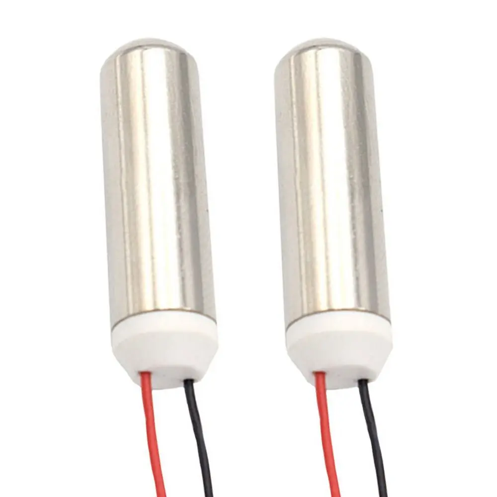 2Pcs 7*25mm Miniature Vibration Motor 12000rpm Speed 3.7V 0.5W Vibrating Engine Waterproof Design Motor Direct Current
