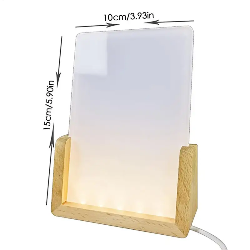 Sublimation Acrylic Blank Sublimation Photo Blanks 3D Night LED Light Lamp Base Heat Transfer Acrylic Photo Frame Blank