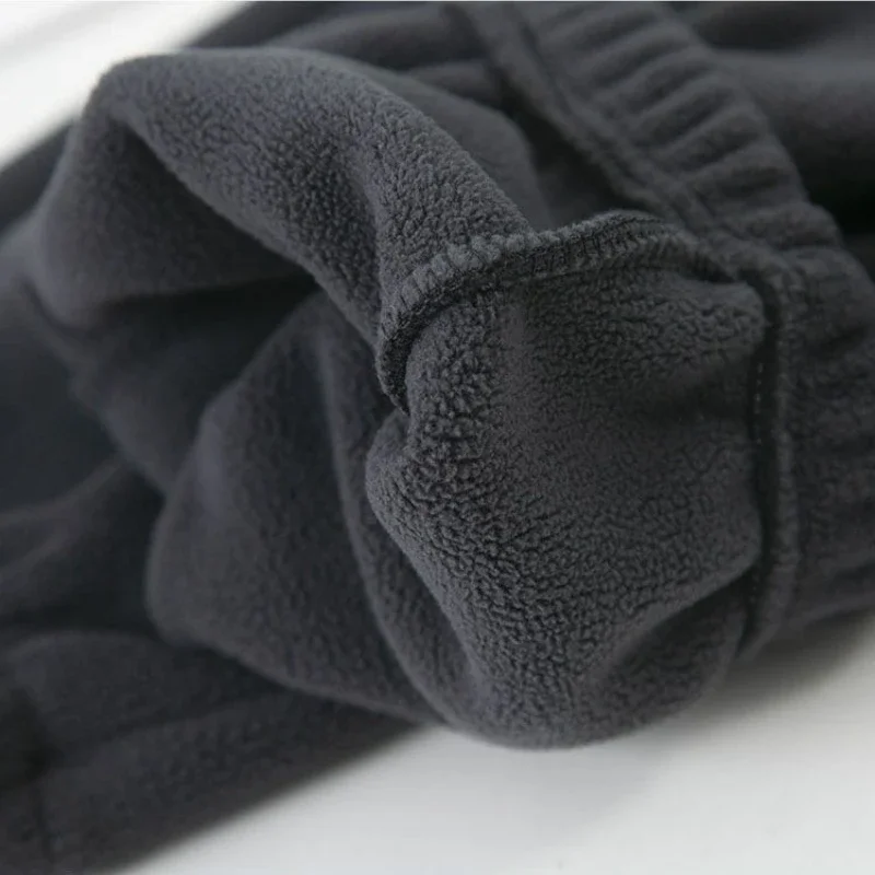 冬用フリースハーレムパンツ レディース メンズ兼用 ゆったりワイドレッグ スウェットパンツ ハイウエスト ドローストリング 快適 ストレート バギースウェットパンツ