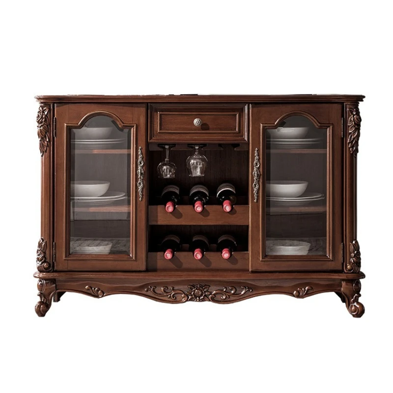 

All solid wood dining side cabinet dining room kitchen cabinet living room wine cabinet locker