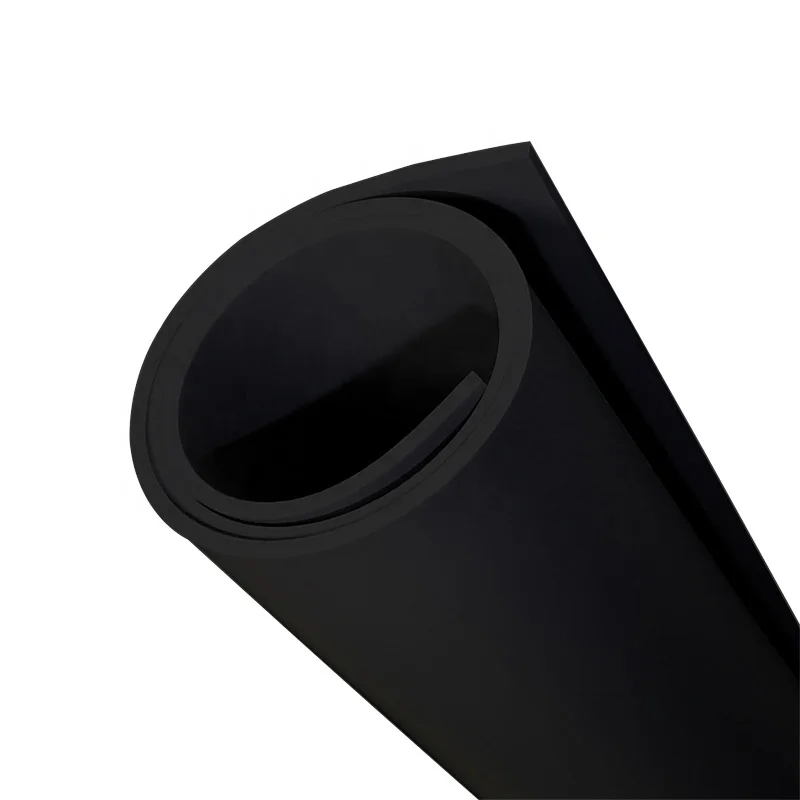 Custom Black High Tearing Strength Fire Corrosion Resistant Silicone Rubber Sheet Roll
