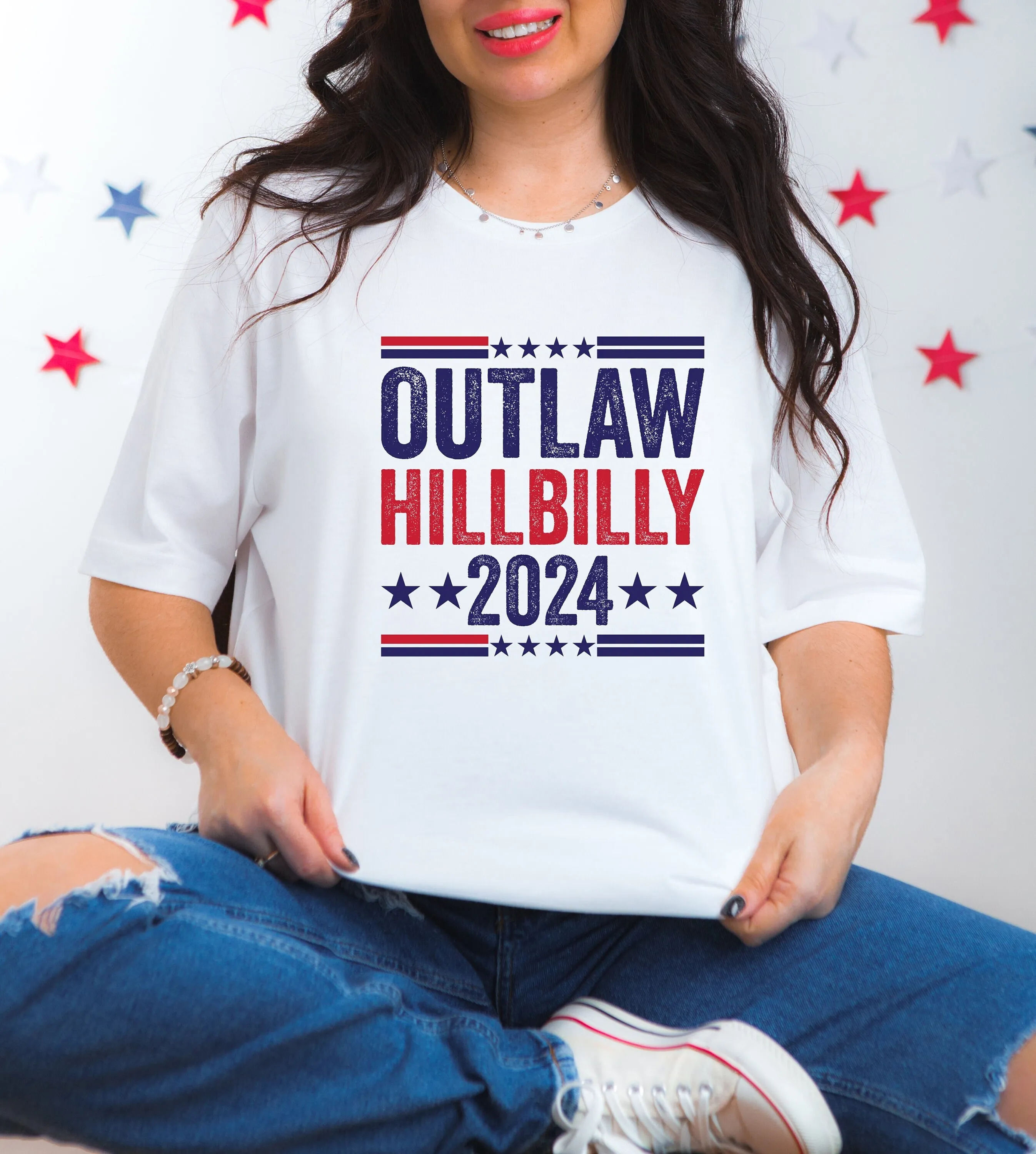 Outlaw Hillbilly 2024 T Shirt Trump Jd Vance 45 47