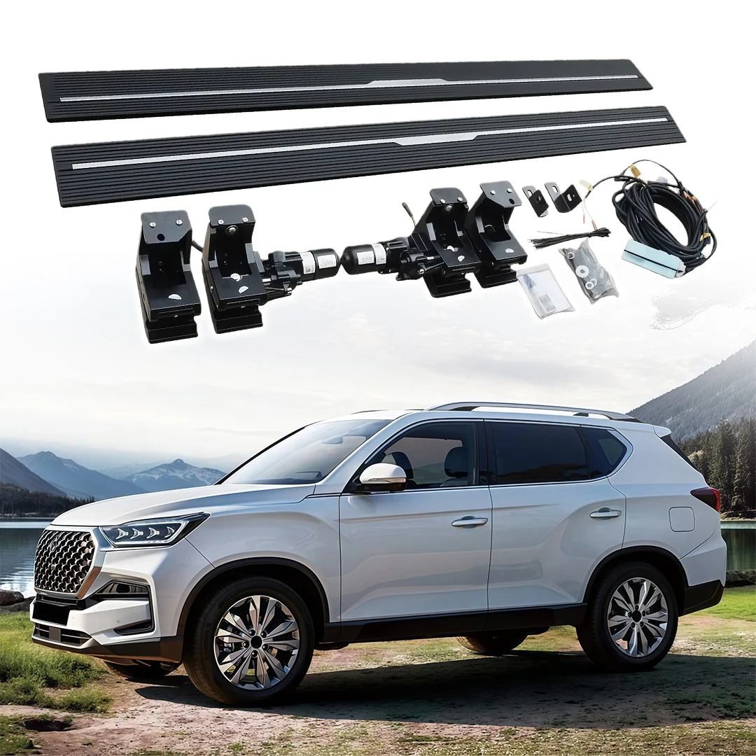 

Выдвижные электрические пороги-подножки для SsangYong Rexton G4 2019-2024, 2025, 2026 – Выдвижные ступеньки для пикапов