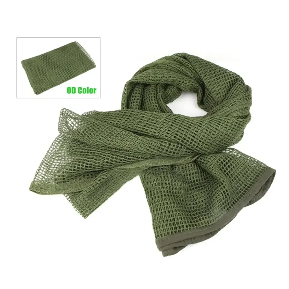 Tactical Desert KeffIyeh Net Cloth Soft Light Weight Arabic Man Camouflage Scarf Hunting Multi Purpose Clambing Hiking Scarve