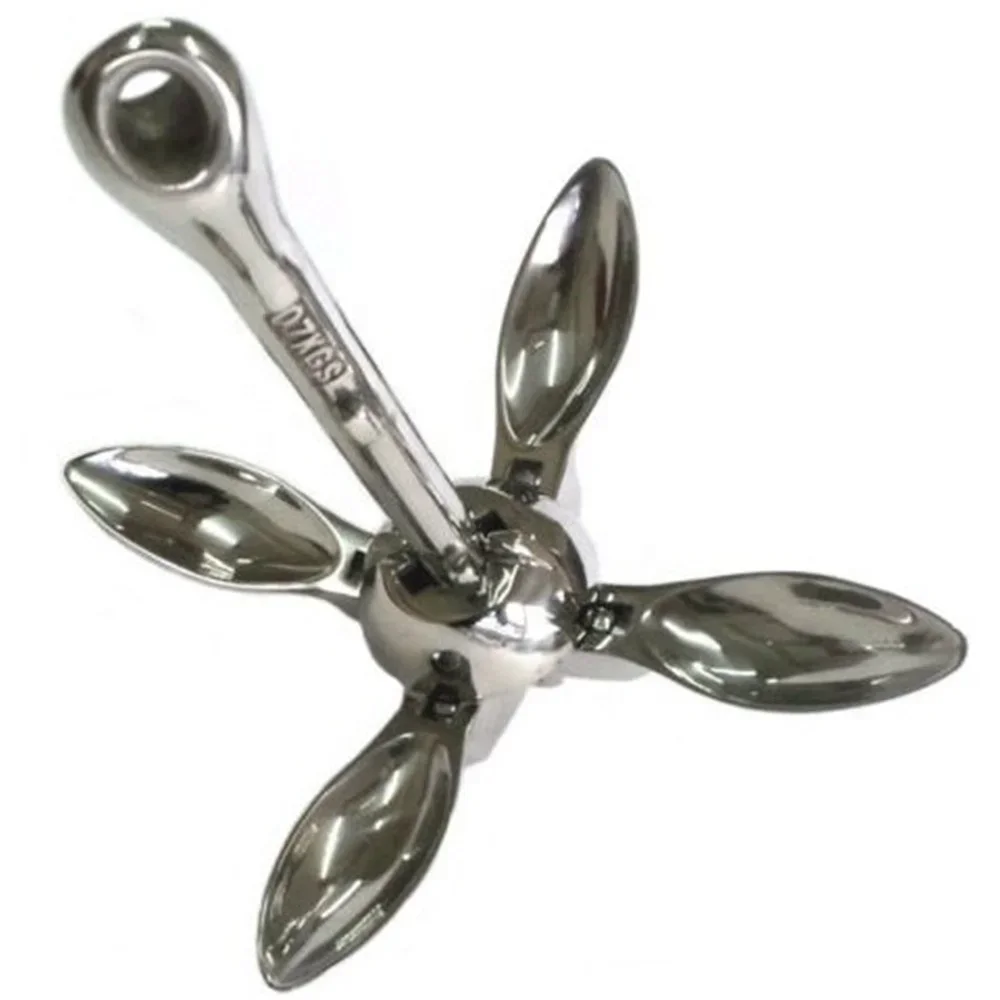 

Manufacturer Custom Boat Metal Accessories Ship Marine Anchor Stainless Steel Folding Parts