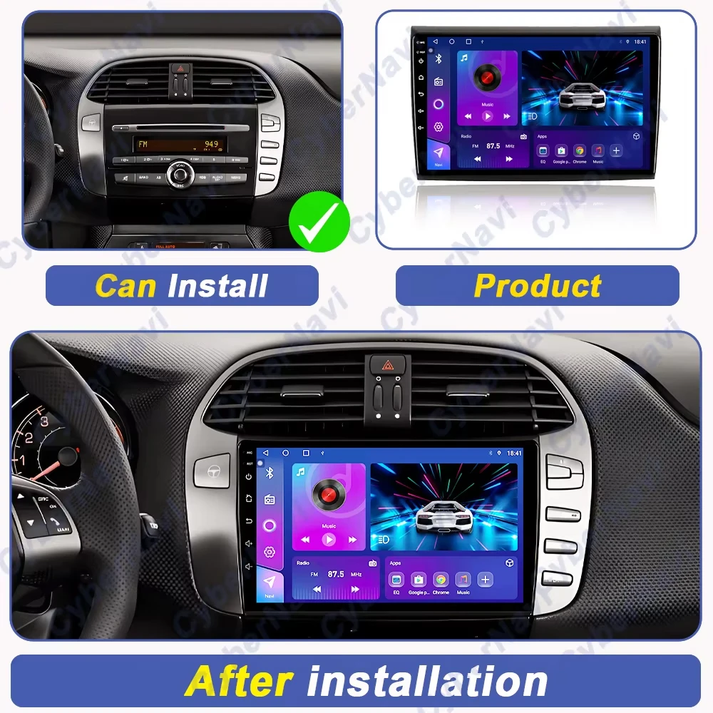 Android16 Carplay Auto Car Radio For Mazda 6 GH 2007 2008 2009 2010 2011 2012 Multimedia GPS Video Player Stereo 2din Head Unit