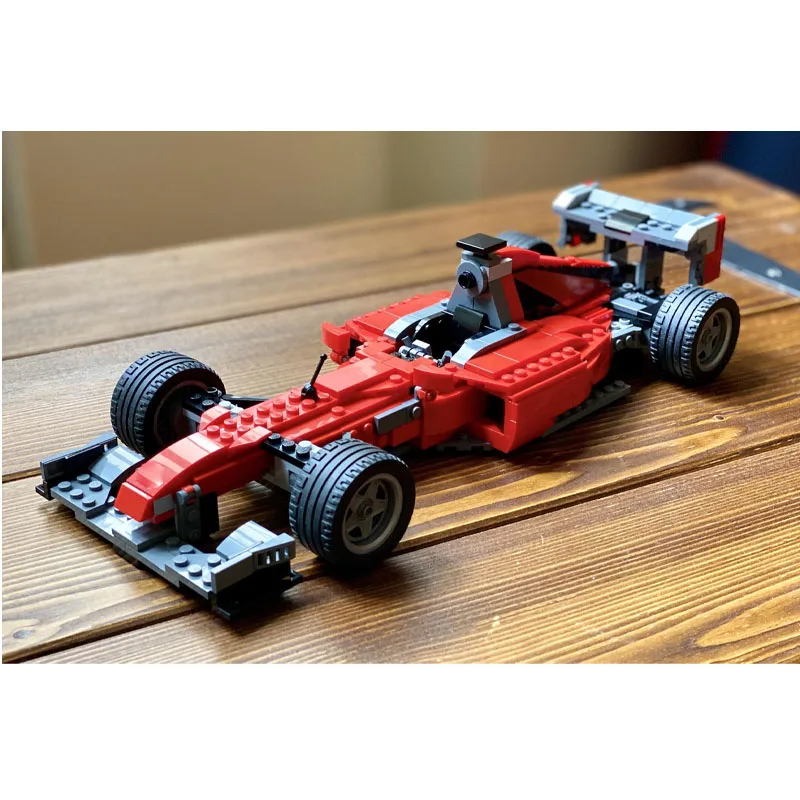 MOC-21508 نموذج مكعبات بناء سيارات السباق الرياضية الجديدة الكلاسيكية، 518 جزءًا، لعبة عيد الميلاد والكريسماس الإبداعية هدية للأولاد #2